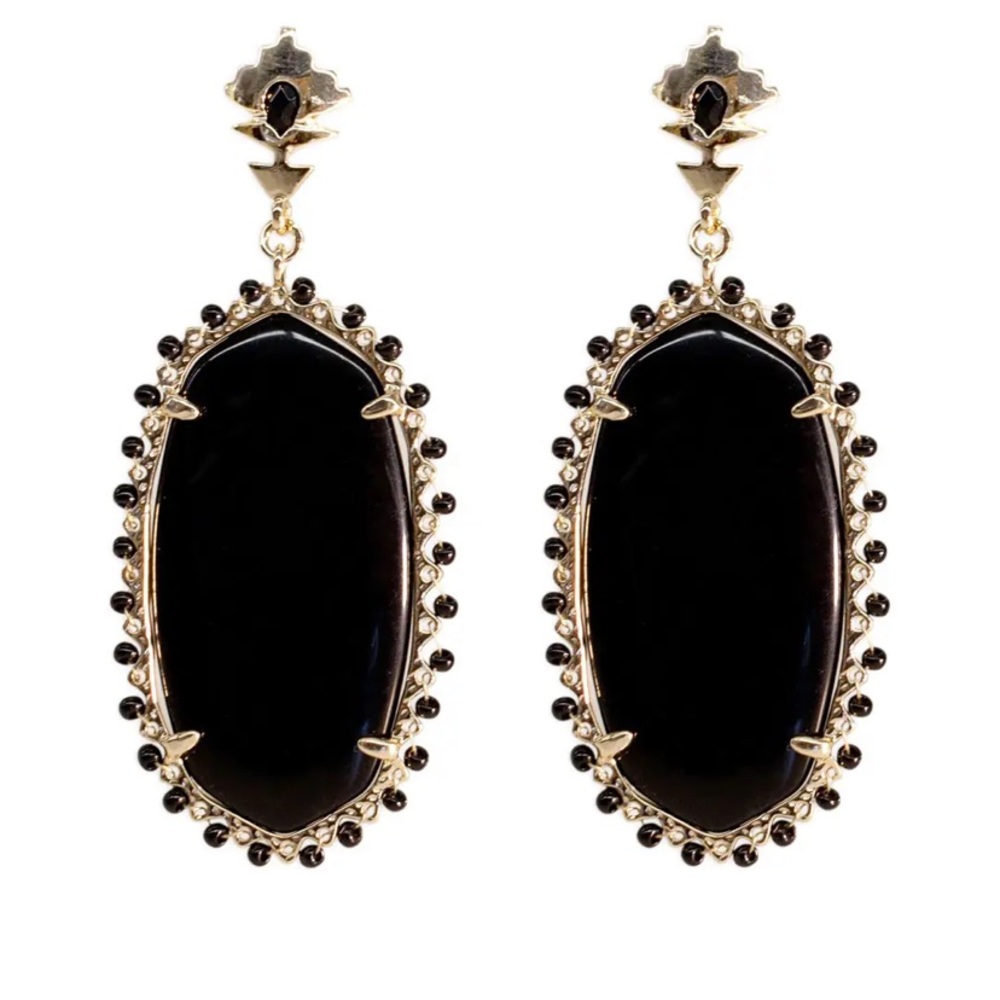 Kendra Scott Black Dalton Earrings